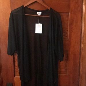 NWT Lularoe Lindsay small, black patterned